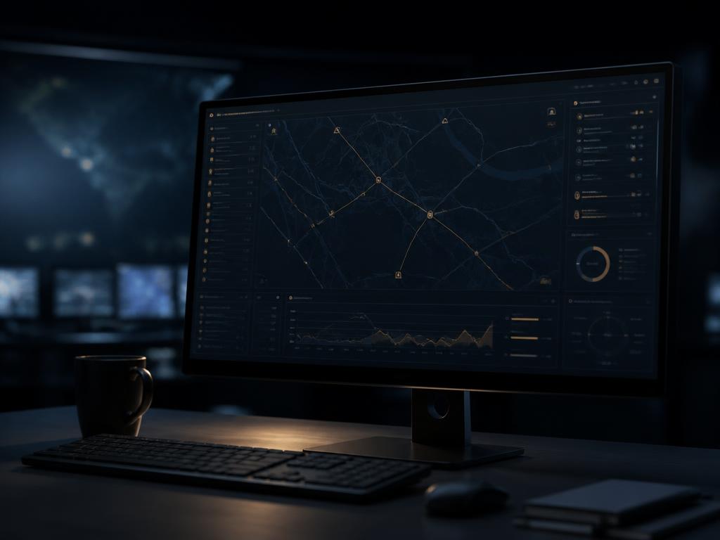 Fleet management platform running on a control-room workstation